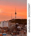 At sunset, we shot at a cafe with a good view of Namsan Town located in Yongsan-gu, Seoul, Korea