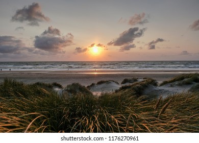 Sunset At The West Coast Of Denmark