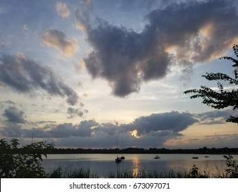 Sunset At White Rock Lake, Dallas, TX