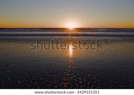 Sunset at Wildcat beach in Point Reyes National Seashore.