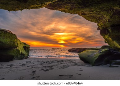 Sunset At Windansea Beach