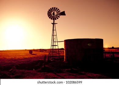 Sunset Windmill