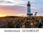 Sunset at Yaquina Head Lighthouse, Oregon 