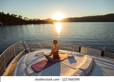 Sunset Yoga on the Yacht