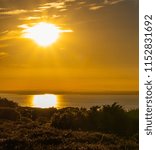 Sunsetting over the heather