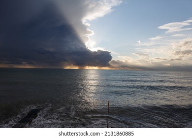 Sunshine After Storm On The Sea