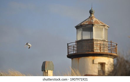 Sunshine On Lighthouse After A Storm