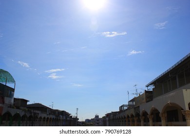 Sunshine Sky And Building in thailand.