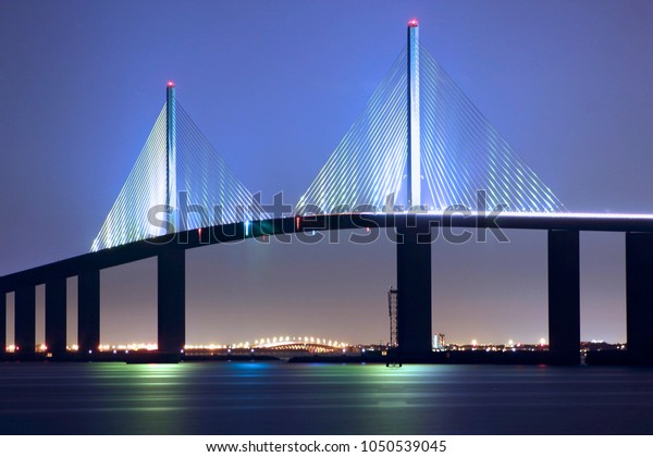 Sunshine Skyway Bridge Saint Petersburg Florida Stock Photo (Edit Now ...