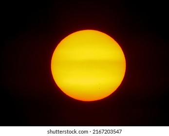 Sunspot On Sun Photosphere Dark Background