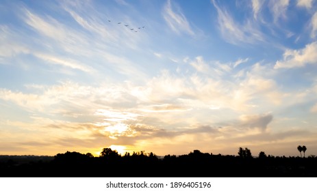 Sunsrise from a moshav in Israel