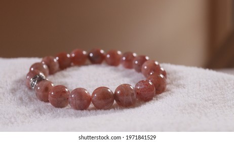 Sunstone  Gemstone  ,orange Stone 10 Mm.