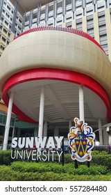 Sunway University, Malaysia - 16 January 2017: A University Based In Bandar Sunway, Selangor. It Has A 10 Hectare Campus Comprising Academic And Residential Blocks Adjacent To The Sunway Lagoon.