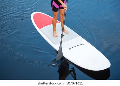 SUP Stand Up Paddle Board Woman Paddleboarding