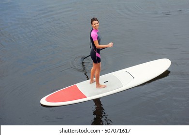 SUP Stand Up Paddle Board Woman Paddleboarding