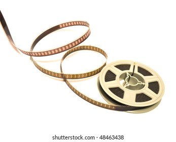 Super 8 Mm Color Motion Picture Film Reel Top View