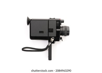 Super 8 Movie Camera Isolated On White Background