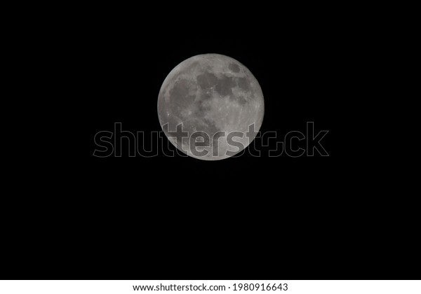 Super big moon in the\
middle of the night