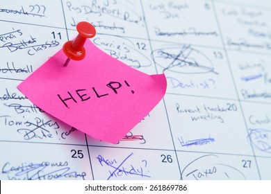 Super Busy Calendar stress - Shutterstock ID 261869786