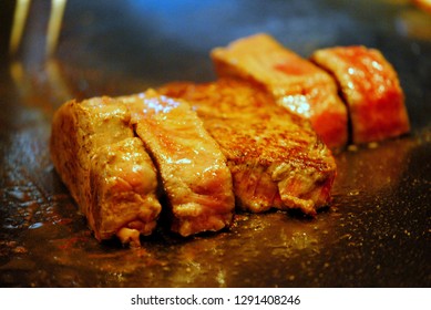 Super delicious Kobe steak set at a restaurant in Kobe city  - Shutterstock ID 1291408246