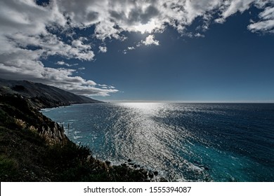 Super Full  Moon At Twilight Along The Big Sur Highway California Central Coast,