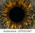 super macro of a human Iris