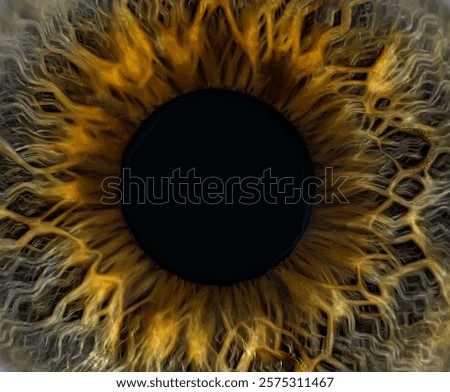 super macro of a human Iris