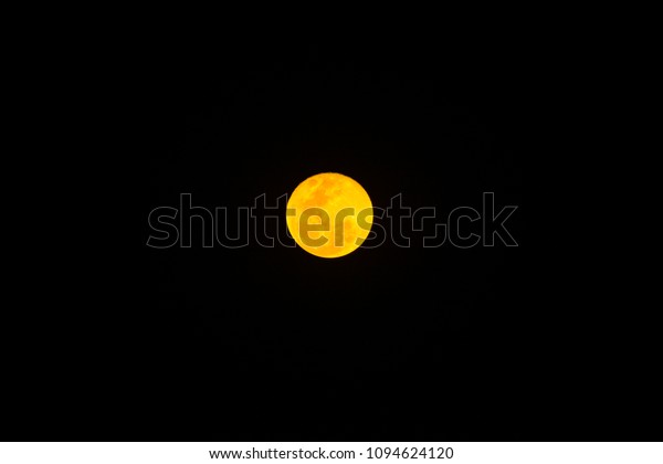 Super moon with dark
background, Thailand.