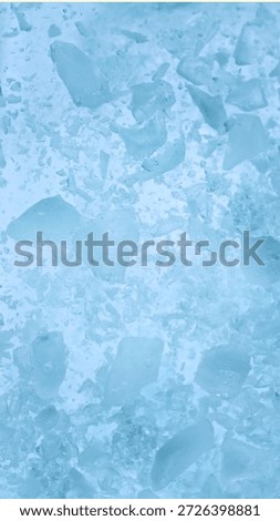 Super Slow Motion of Exploding Ice Shards , Close-up
