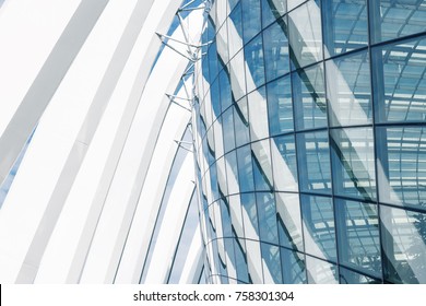 Super Structure And Architecture Facade Of Modern Building., Abstract Architectural.