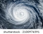 Super Typhoon, tropical storm, cyclone, hurricane, tornado, over ocean. Weather background. Typhoon,  storm, windstorm, superstorm, gale moves to the ground.  Elements of this image furnished by NASA.