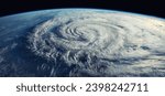 Super Typhoon, tropical storm, cyclone, hurricane, tornado, over ocean. Weather background. Typhoon,  storm, windstorm, superstorm, gale moves to the ground.  Elements of this image furnished by NASA.