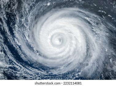 Super Typhoon, tropical storm, cyclone, hurricane, tornado, over ocean. Weather background. Typhoon,  storm, windstorm, superstorm, gale moves to the ground.  Elements of this image furnished by NASA. - Powered by Shutterstock