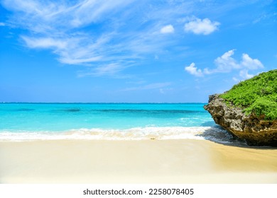 A superb view of Okinawa where the color of the sea is wonderfully beautiful - Shutterstock ID 2258078405