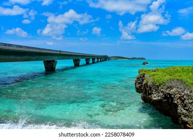 A superb view of Okinawa where the color of the sea is wonderfully beautiful - Shutterstock ID 2258078409