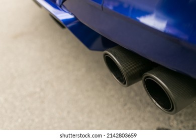 Supercar Exhaust Made Of Carbon 