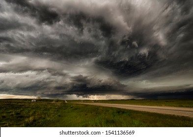 A supercell near Busby, Montana. - Shutterstock ID 1541136569