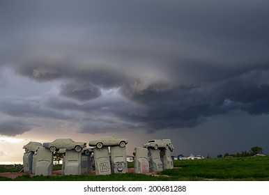 Supercell Over Carhenge