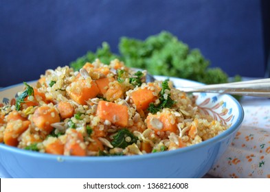 Superfood Salad: Baked Sweet Potato, Quinoa And Kale 