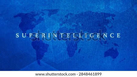Superintelligence and the future of artificial intelligence, technology and machine cognition. Super intelligence AI evolution, technological singularity and advanced computing for innovation, photo illustration