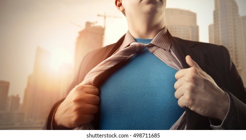 Superman Under A Business Suit