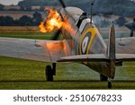 Supermarine Spitfire Mk Ia N3200 during engine start before take-off at IWM Duxford
19 september 2021