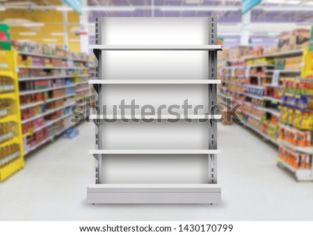 Supermarket Display Gondola Single Side