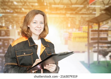 Supermarket Employee, Customer Protection, Store Manager With Clipboard, Staff, Job Placement