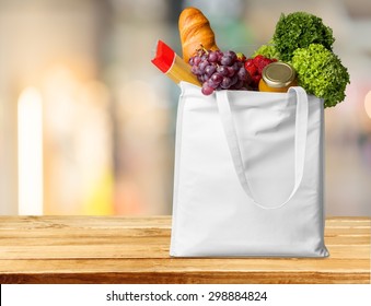 Supermarket, shop, bag.
