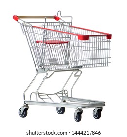 supermarket shopping cart isolated on white background - Powered by Shutterstock