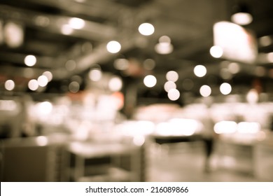 Supermarket store blur background with bokeh