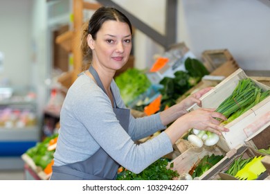 Supermarket Vegetable Corner Employee