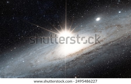 Supernova explosion in the center of the Andromeda galaxy 