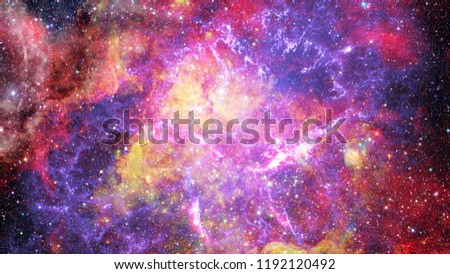 Supernova explosion with glowing nebula in the background. Elements of this image furnished by NASA.